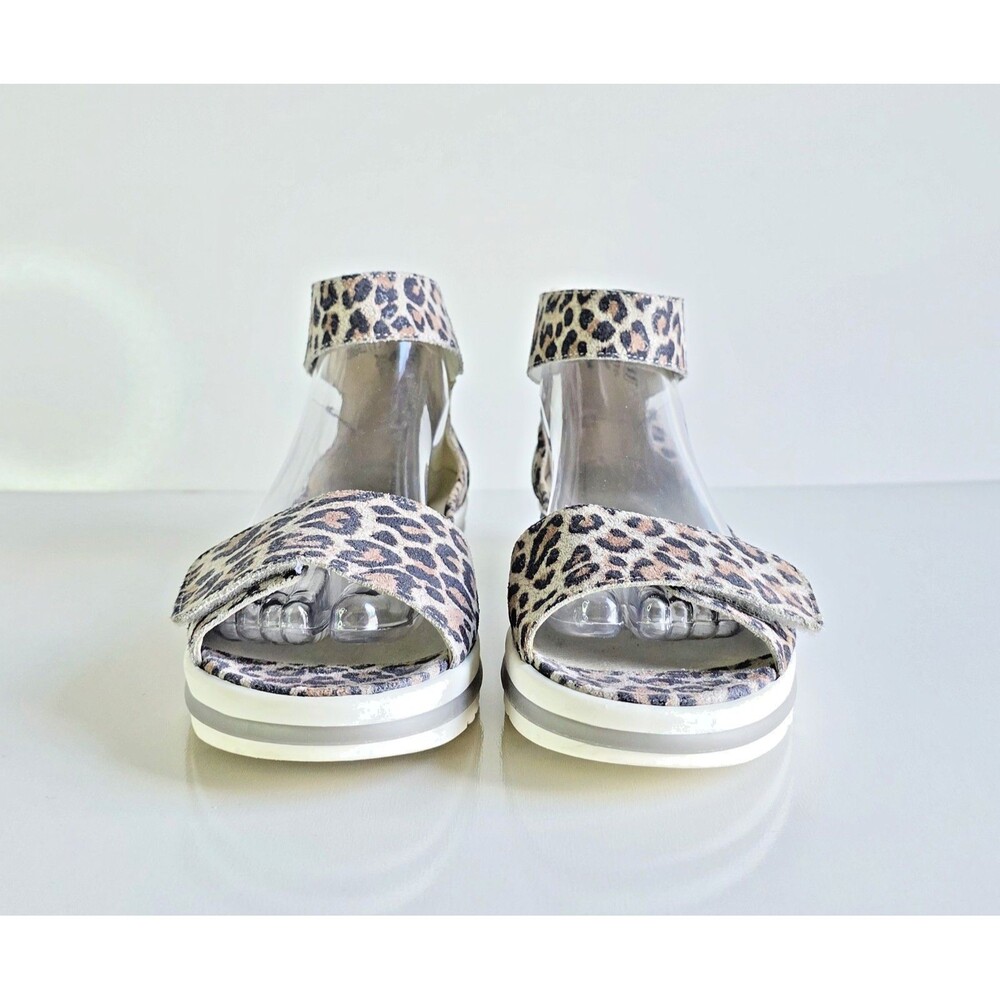 WALDLAUFER Women's Hakura Marigold Grey Leopard Sandals UK 7.5 Comfort - Picture 5 of 14